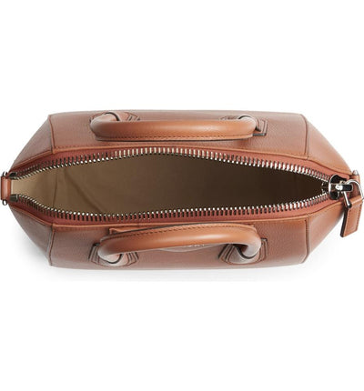 Givenchy Small Antigona Satchel Brown Leather Shoulder Bag