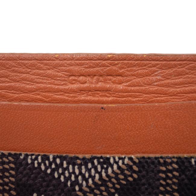 Buy GOYARD Saint Sulpice Brown Leather Card Holder Wallet Online
