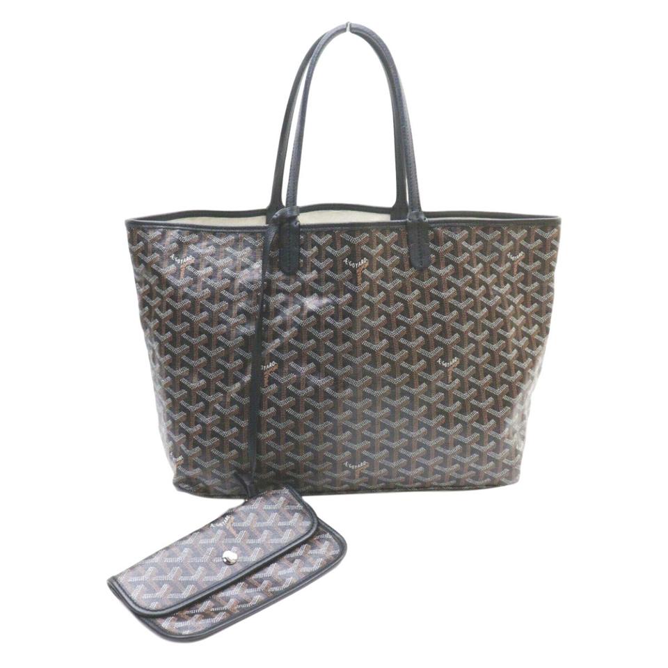 Goyard Goyardine Saint Louis Pm Black Coated Canvas Tote