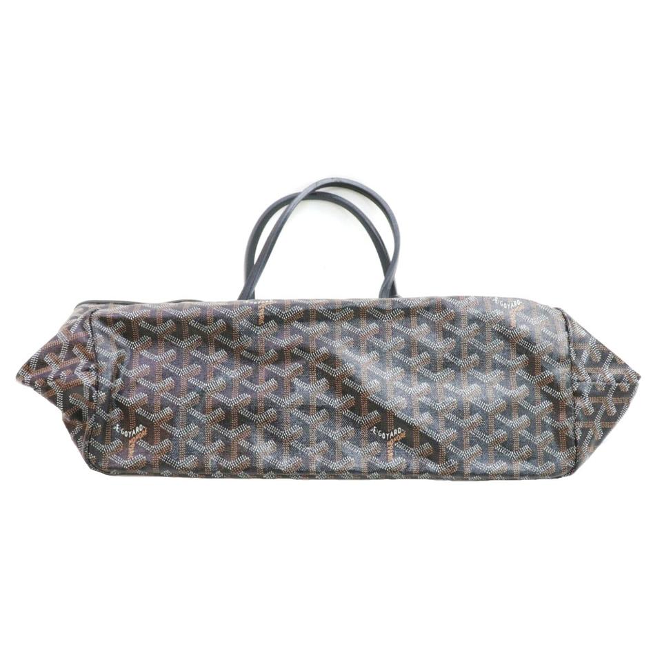 Goyard Goyardine Saint Louis Pm Black Coated Canvas Tote