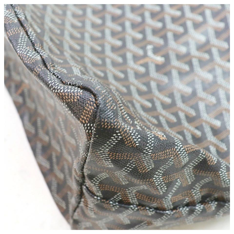 Goyard Goyardine Saint Louis Pm Black Coated Canvas Tote