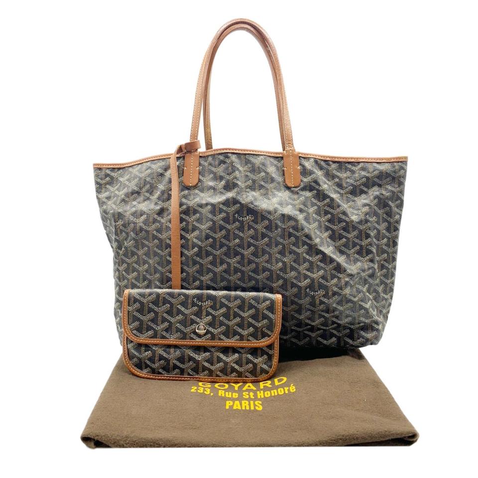 Goyard Goyardine Saint Louis Pm Gold Black Coated Canvas Tote