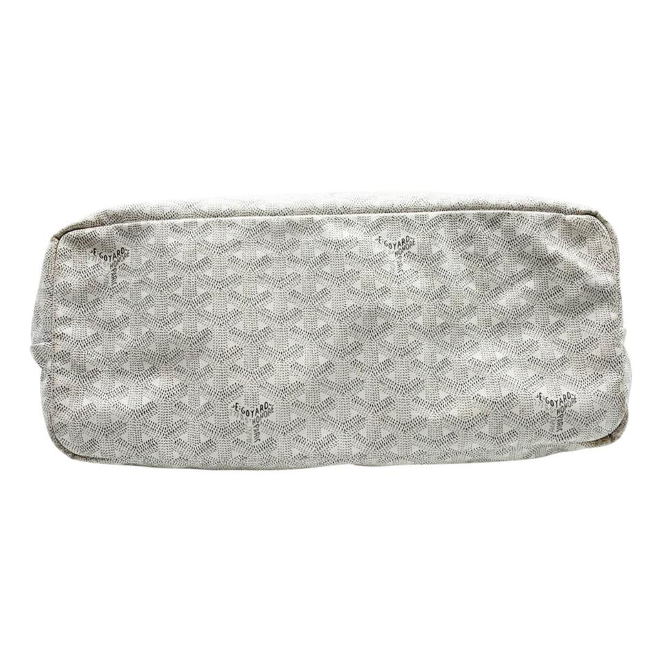 Goyard Goyardine Saint Louis Pm White Coated Canvas Tote