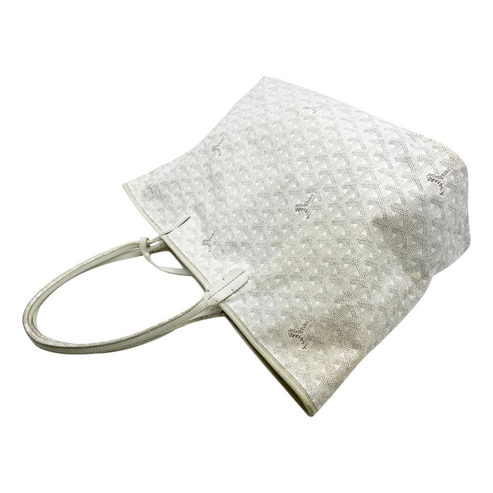 Goyard Goyardine Saint Louis Pm White Coated Canvas Tote