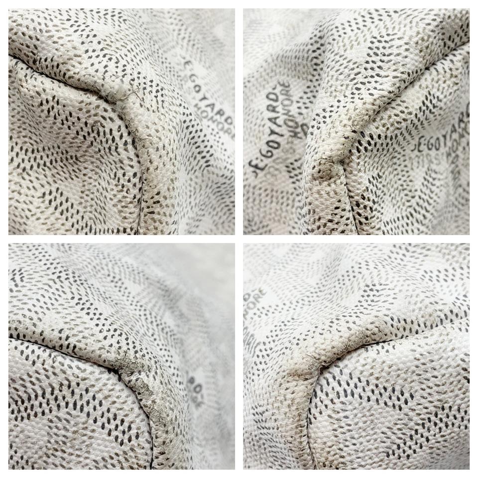 Goyard Goyardine Saint Louis Pm White Coated Canvas Tote