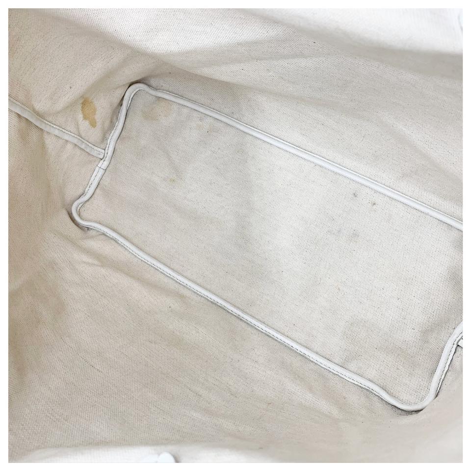 Goyard Goyardine Saint Louis Pm White Coated Canvas Tote