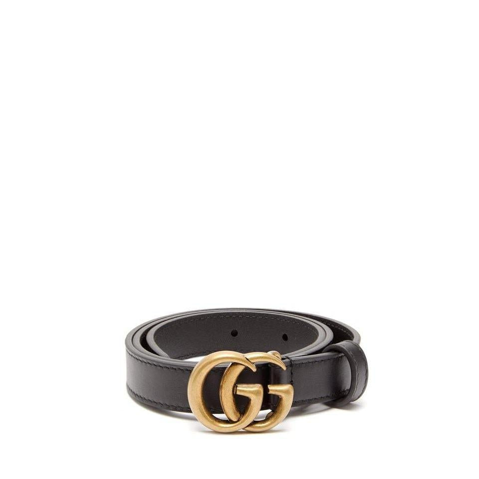 GUCCI GG Supreme Monogram Caleido Interlocking G Belt 85 34 Black