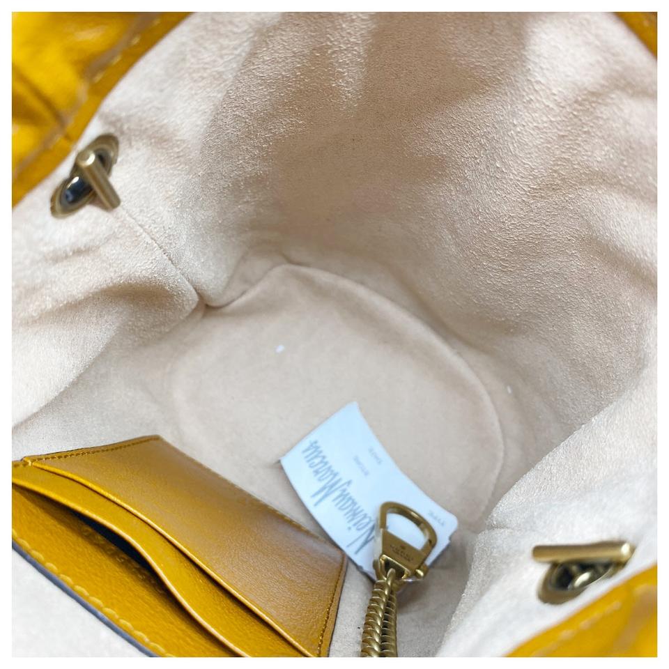 Gucci Bucket Marmont Gg Torchon Mini Brown Leather Shoulder Bag