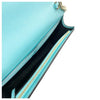 Gucci Chain Guccissima Bow Blue Signature Leather Shoulder Bag