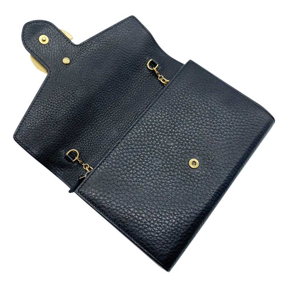 Gucci Marmont Medium Black Chain Wallet Crossbody