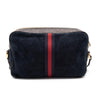 Gucci Crossbody Ophidia Small Blue Suede Leather Shoulder Bag