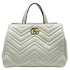 Gucci GG Bag Marmont Small Top Handle Matelasse White Tote