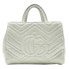 Gucci GG Bag Marmont Small Top Handle Matelasse White Tote