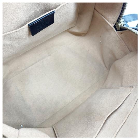 Gucci GG Marmont Calfskin Matelasse Black Leather Backpack