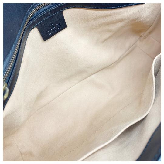 Gucci GG Marmont Calfskin Matelasse Medium Black Leather Shoulder Bag