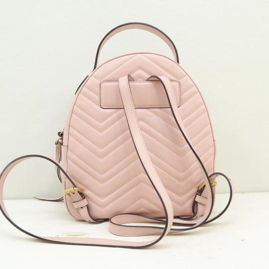 Gucci GG Marmont Matelasse Light Pink Calfskin Backpack