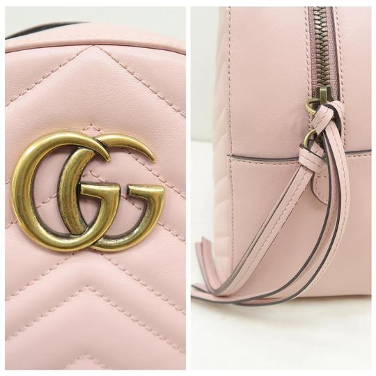 Gucci GG Marmont Matelasse Light Pink Calfskin Backpack