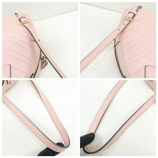 Gucci GG Marmont Matelasse Light Pink Calfskin Backpack