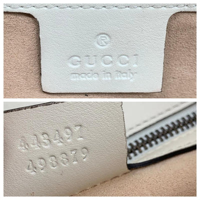 Gucci Marmont Gg Mini Matelass� White Chevron Black Leather Shoulder B -  MyDesignerly