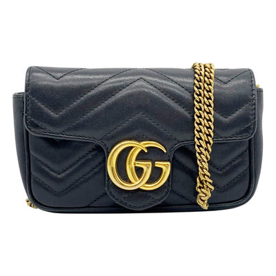 Gucci, Bags, Gucci Marmont Super Mini Quilted Leather Bag
