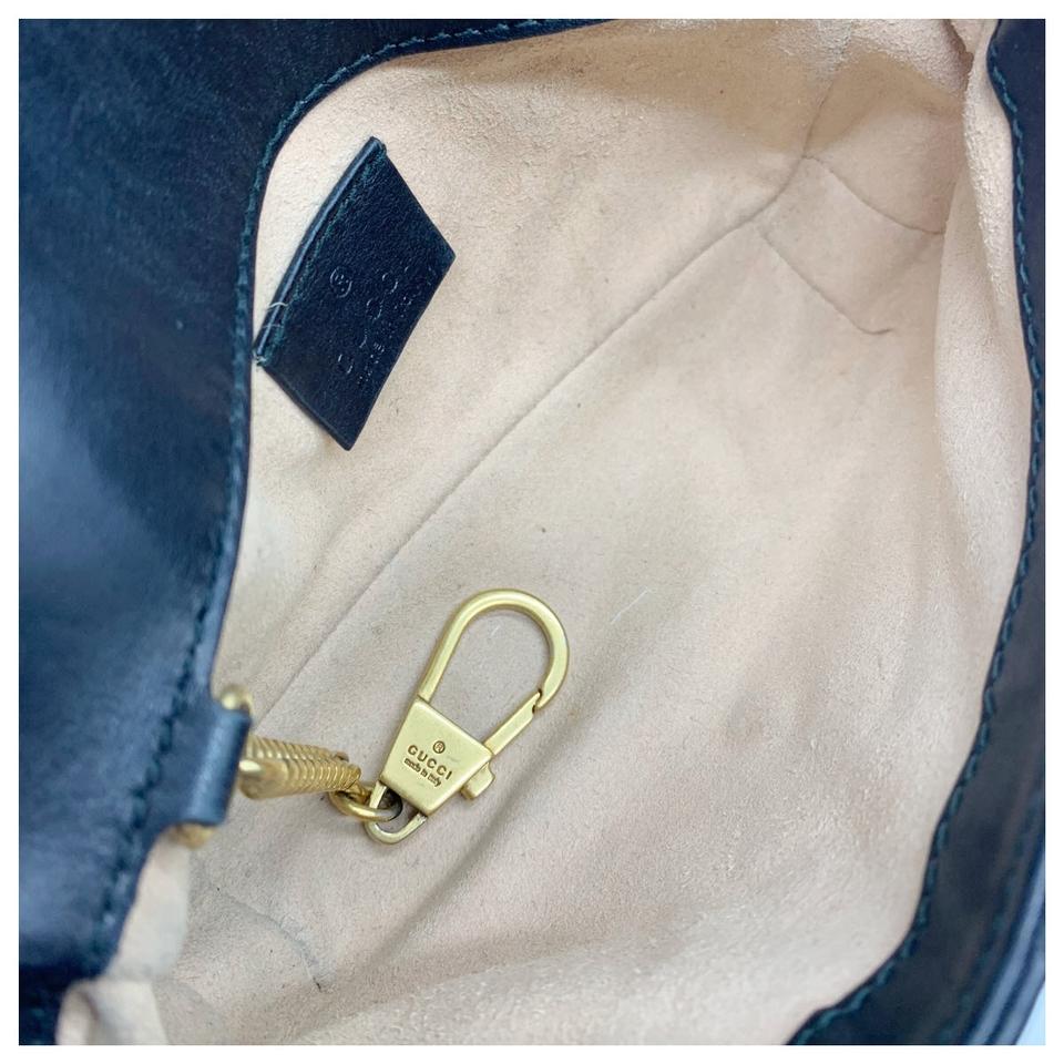 Gucci GG Marmont Super Mini Black Leather Shoulder Bag