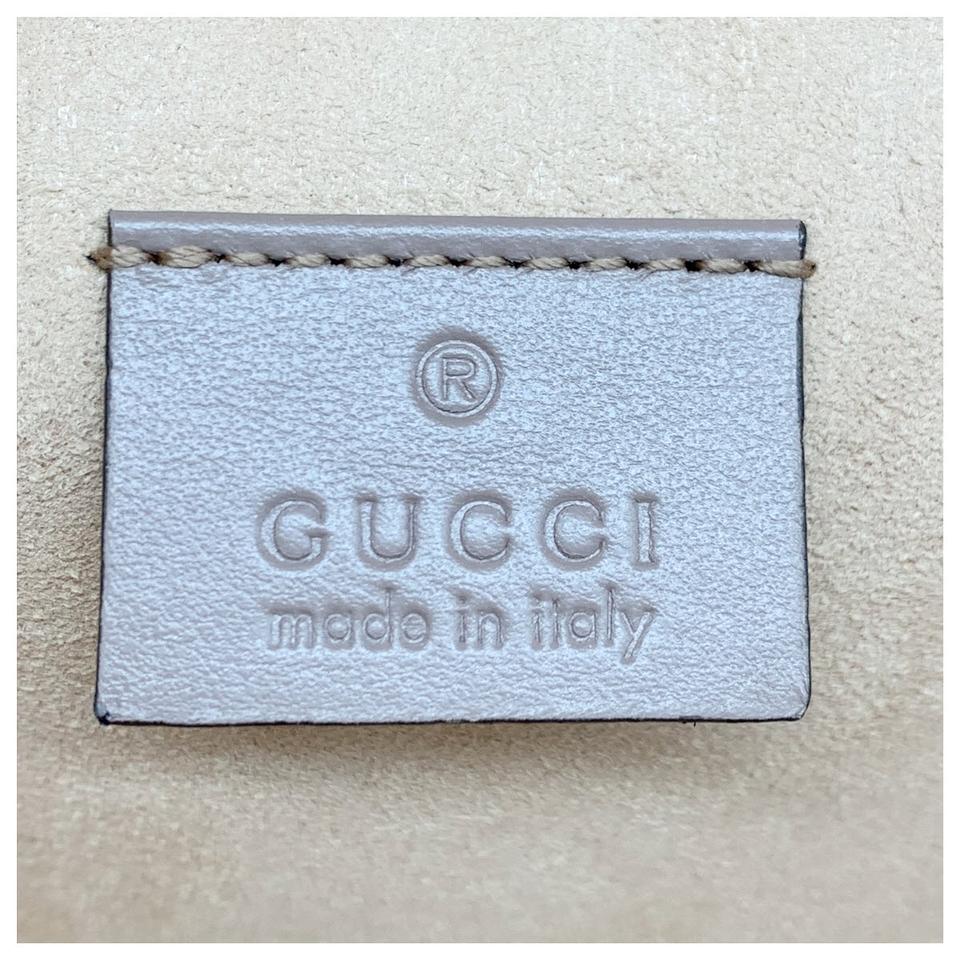 Gucci Marmont Beige Leather Backpack