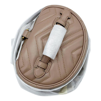 Gucci Marmont Beige Leather Backpack