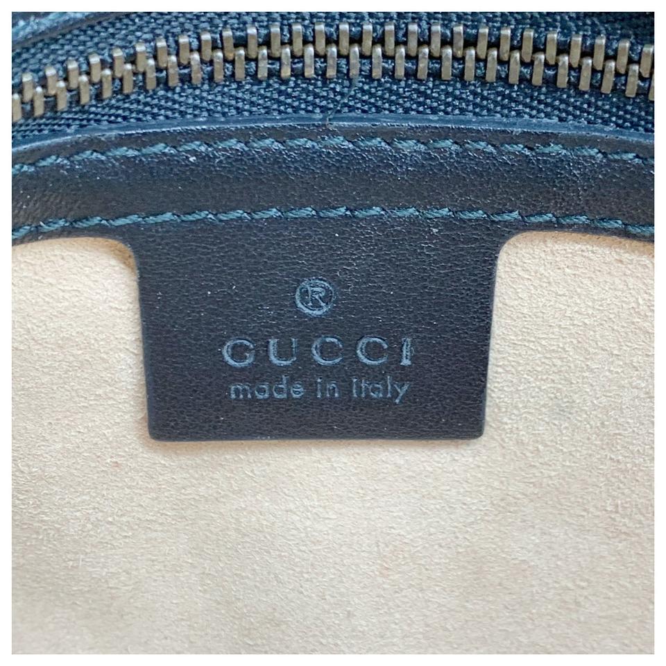 Gucci Marmont Calfskin Matelasse Small Gg Black Leather Shoulder Bag