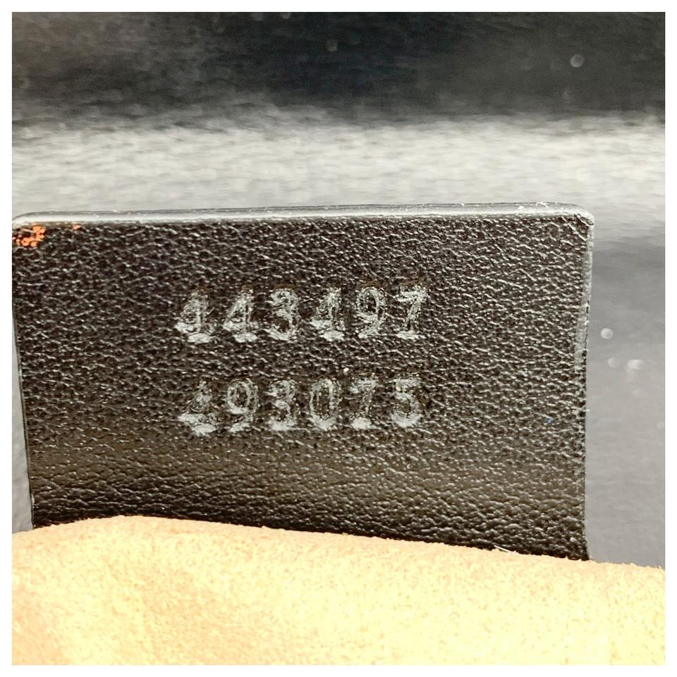 Gucci Marmont Calfskin Matelasse Small Gg Black Leather Shoulder Bag