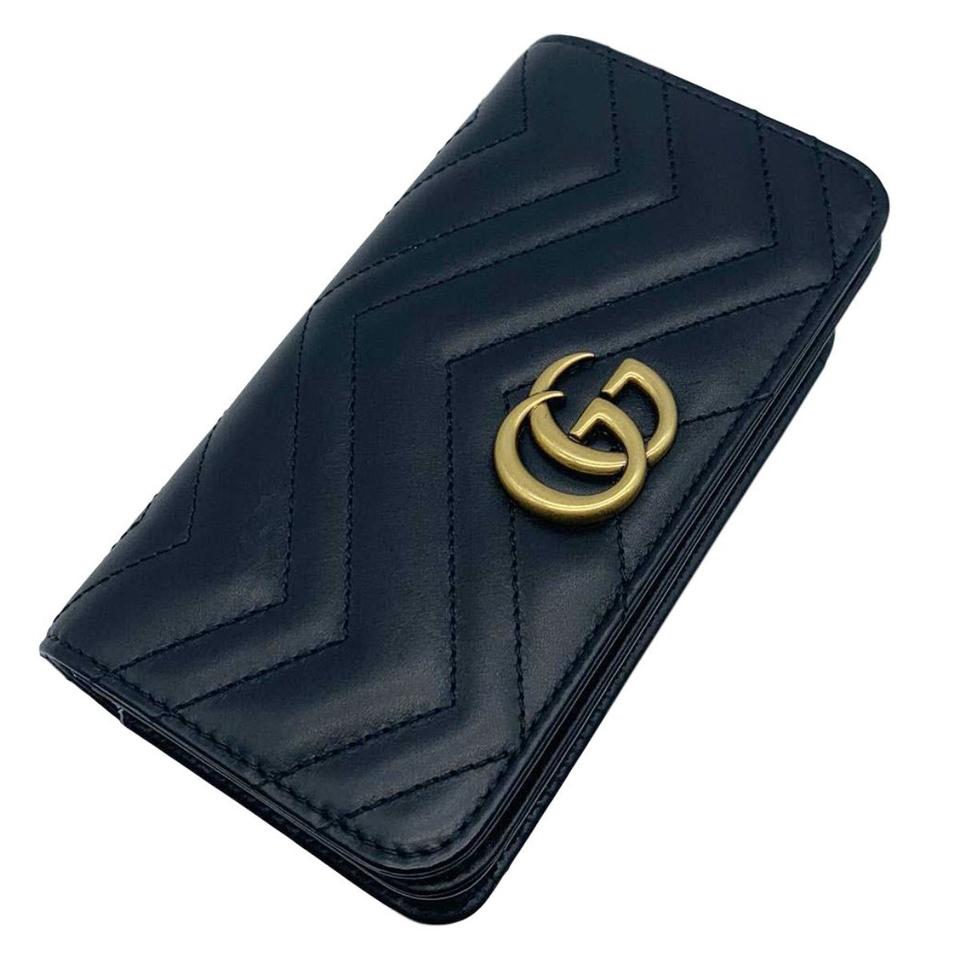 Gucci Marmont Gg Mini Chain Cross Body Black Leather Shoulder Bag