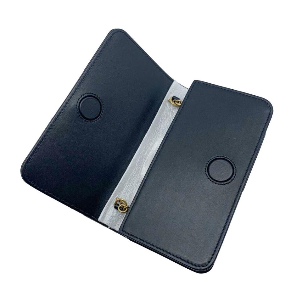 Gucci Marmont Gg Mini Chain Cross Body Black Leather Shoulder Bag