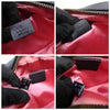 Gucci Marmont Gg Mini Matelasse Black&white Calfskin Black Leather Shoulder Bag