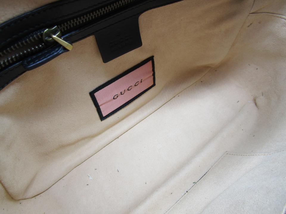 Gucci Marmont Ghost Chain Shoulder Black Lambskin Cross Body Bag