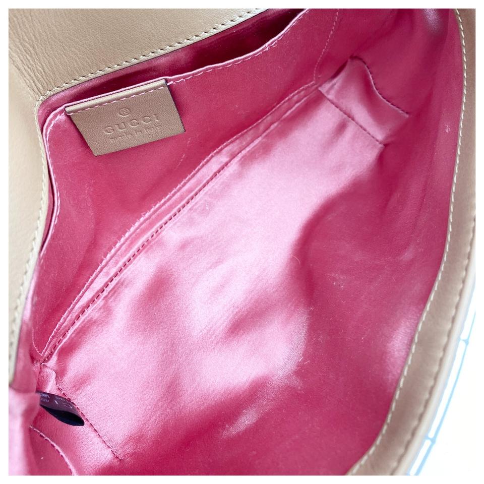 Gucci Marmont Metallic Matelasse Pearly Mini Gg Silver Leather Shoulder Bag