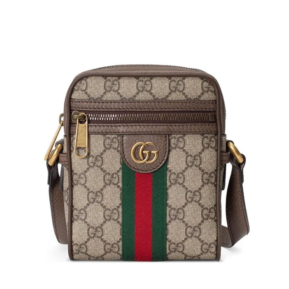 Gucci Messenger Ophidia Small Brown Gg Supreme Canvas Shoulder Bag
