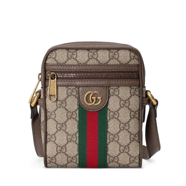 Men Gucci Messenger Bag Crossbody Shoulder Monogram Flap Canvas