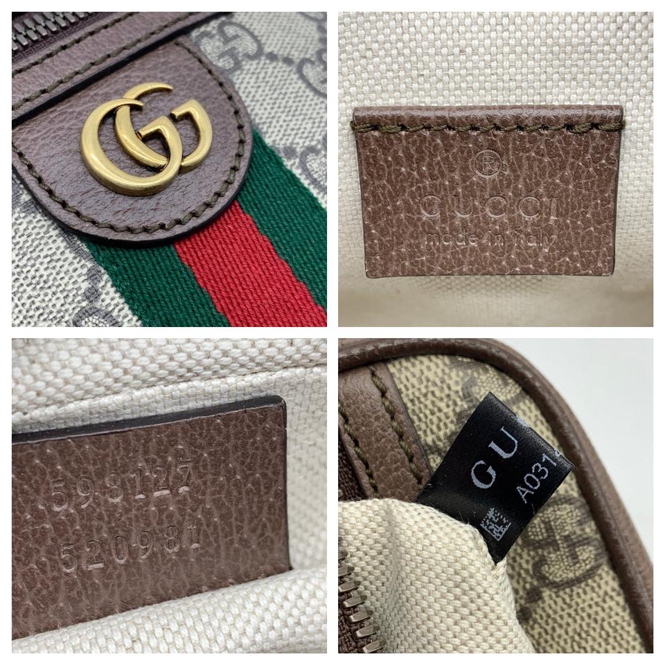 Gucci Ophidia GG Small Shoulder Bag in Brown
