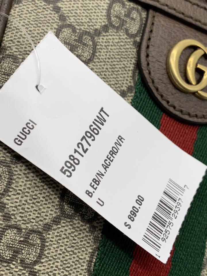 Gucci Small Ophidia Gg Supreme Canvas Backpack In Brown