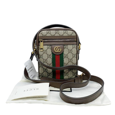 Brown Ophidia mini GG-Supreme canvas shoulder bag, Gucci