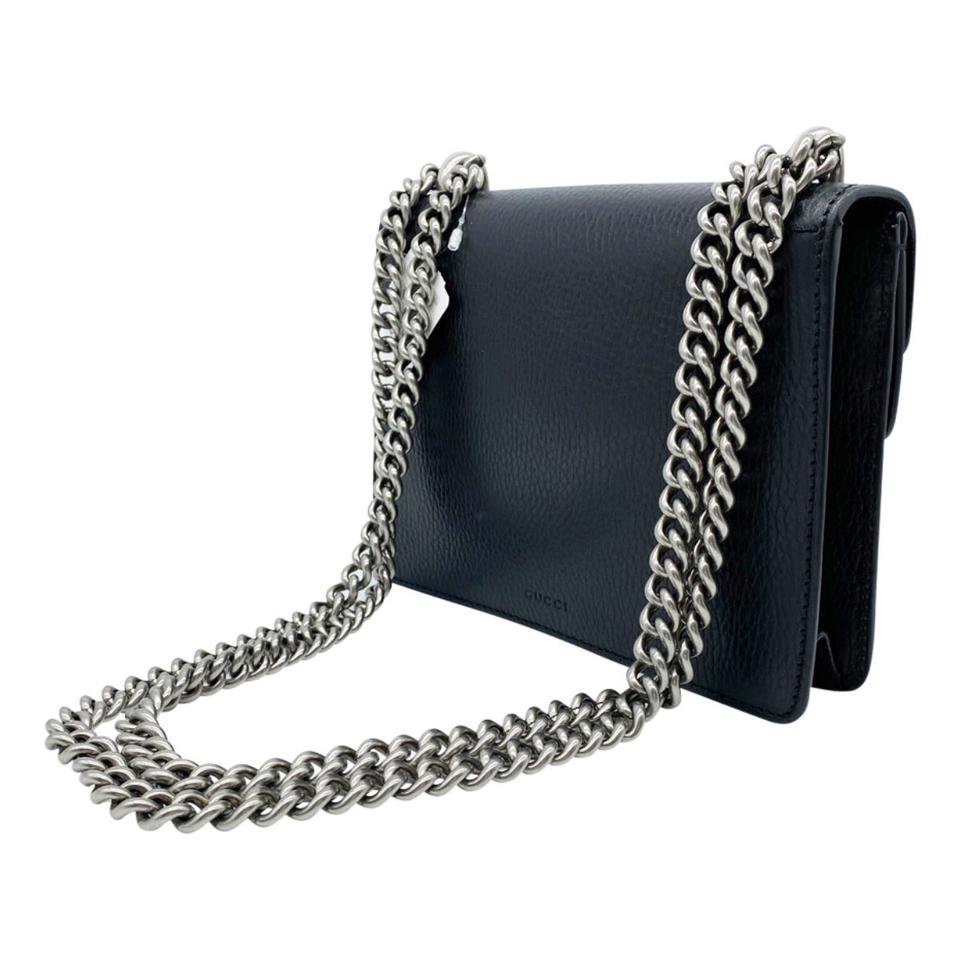Gucci Mini Dionysus Black Leather Shoulder Bag