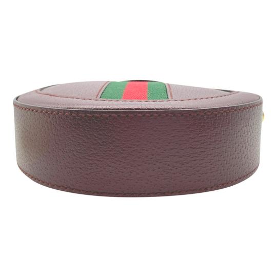 Gucci Mini Ophidia Bordeaux Red Leather Shoulder Bag