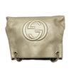 Gucci Bag Soho Metallic Pebbled Calfskin Chain Golden Beige Gold Leather Tote