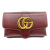 Gucci Small Convertible Arli Gg Bordeaux Burgundy Red Leather Shoulder Bag