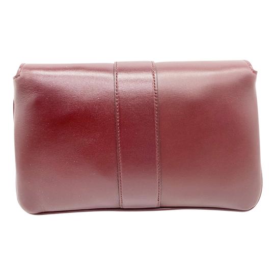 Gucci Small Convertible Arli Gg Bordeaux Burgundy Red Leather Shoulder Bag