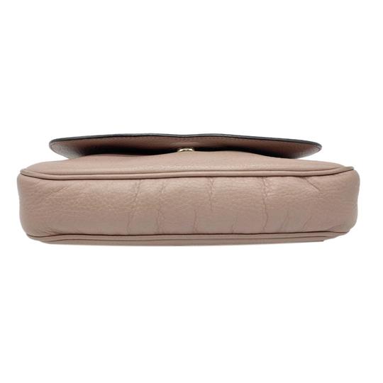 Gucci Soho Chain Medium Beige Leather Cross Body Bag