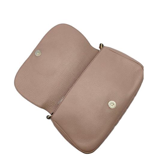 Gucci Soho Chain Medium Beige Leather Cross Body Bag