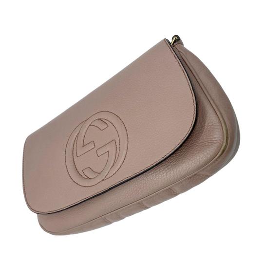 Gucci Soho Chain Medium Beige Leather Cross Body Bag