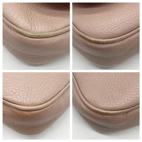 Gucci Soho Chain Medium Beige Leather Cross Body Bag