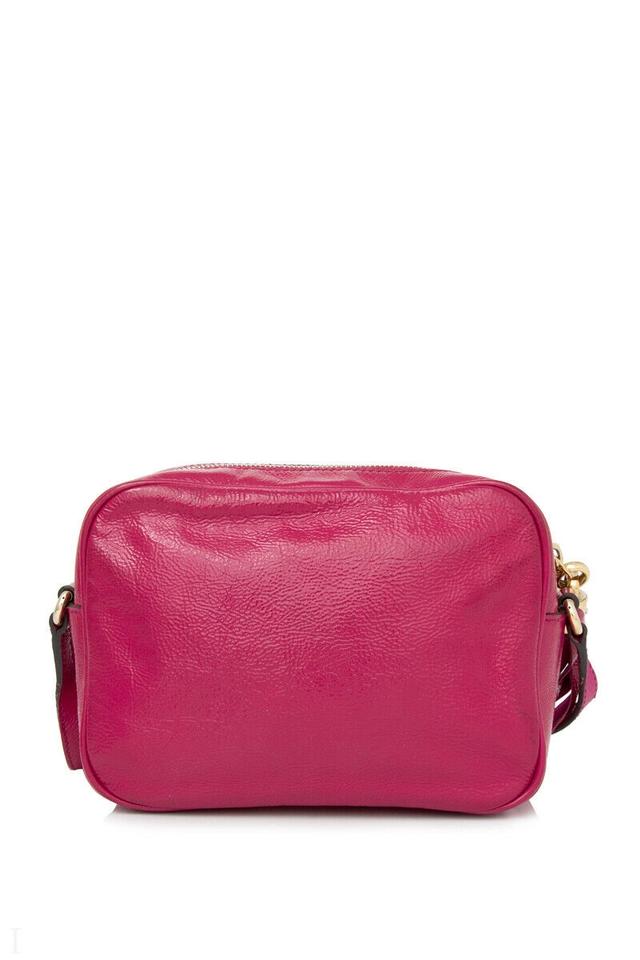 Gucci Soho Disco Patent Tassel Pink Leather Cross Body Bag