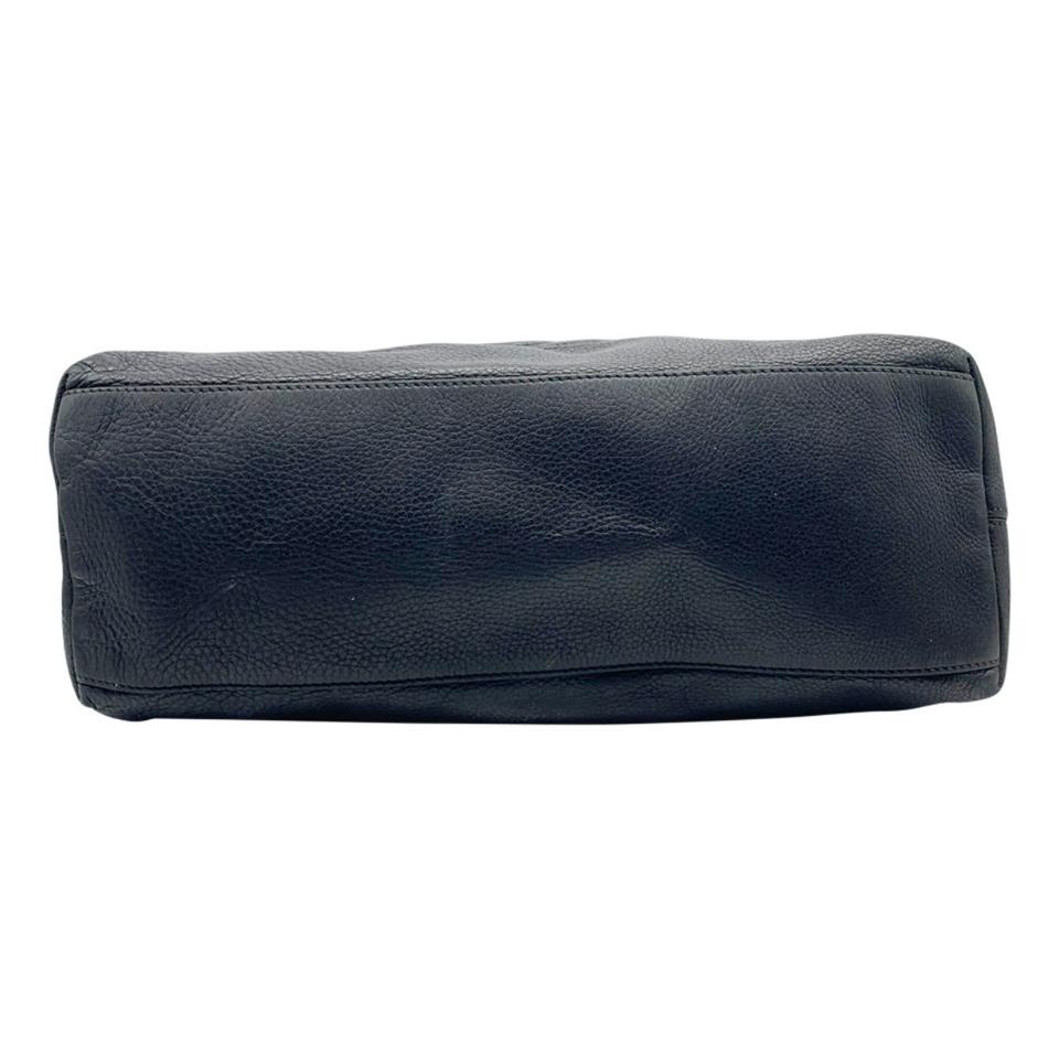 Gucci Soho Pebbled Calfskin Medium Chain Black Leather Shoulder Bag